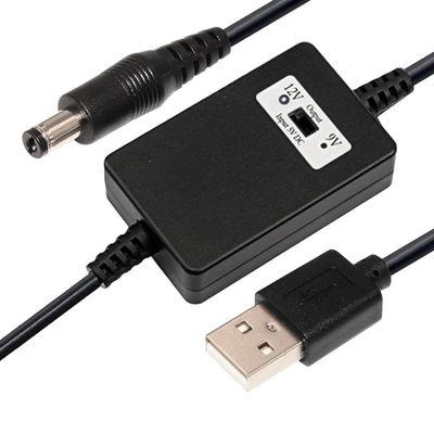 Модуль USB Step Up кабеля 9V Автомобиль Белый кабель конвертера USB 5V до 12V