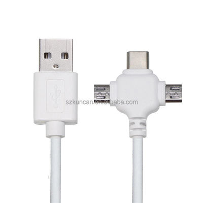 0.5m USB 2.0 быстрая зарядка USB кабель передачи данных 3 в 1 USB кабель зарядки