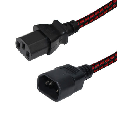Сертификат VDE 3Ft IEC C13 до C14 Мужчина-женщина расширительный кабель для настольного ПК UPS