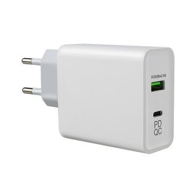 240V 45W QC 3.0 Стенный плагин адаптер питания для кабеля Euro Usb C 2m