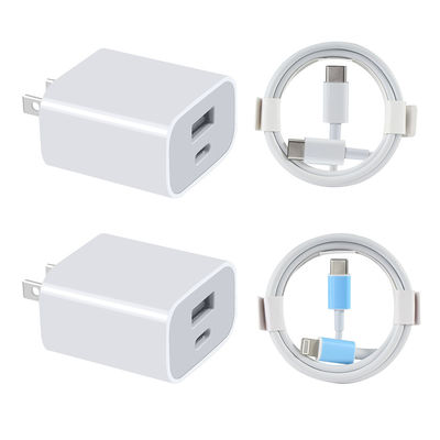 QC Dual Port 20W USB C зарядное устройство для видеоигроков Быстрая зарядка
