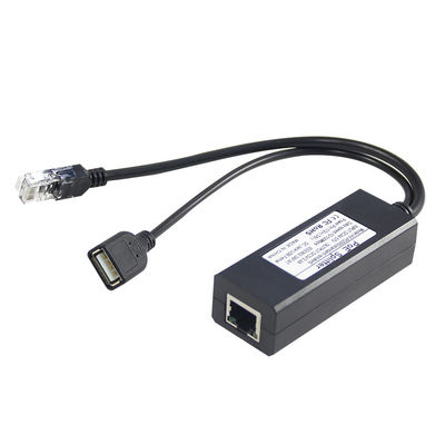 48V до 5V 2.4A PoE Splitter USB тип А женский 802.3af Power Over Ethernet Splitter