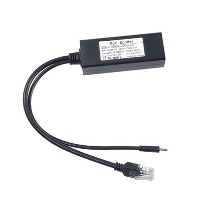 48V до 5V 2.4A MAX POE Splitter USB-C 12W Private Mold NO Ввод 100-240V переменный ток 50/60Hz