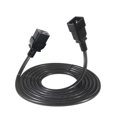 2Xc19 Вставка 20A Тяжелая работа Pdu 15A 250V 14 Awg К C20 кабельный электропровод