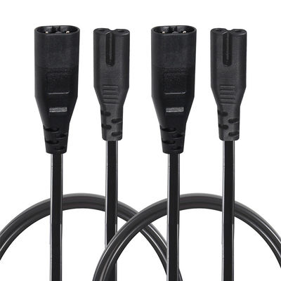 2M Iec320 Черный обнаженный провод Электропровод Ac C7 На рисунок 8 C8 Расширительный кабель