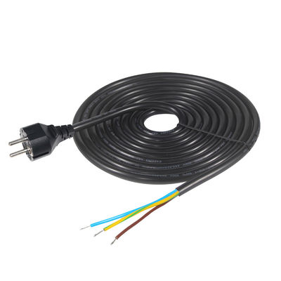 3pin H05vv-f 3g 0,75mm2 Vde Ac 3pin Снятый и консервированный кабель питания