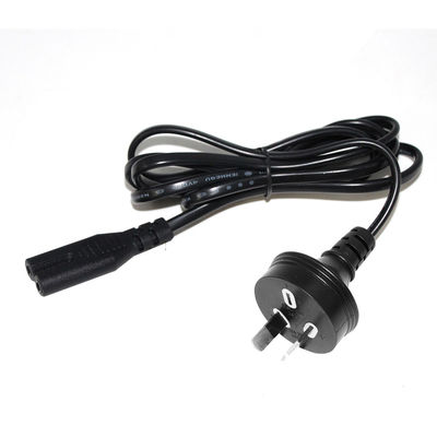 AU 2P Подключается к IEC C7 Power Cord SAA сертифицированный 250V 7.5A плоский кабель