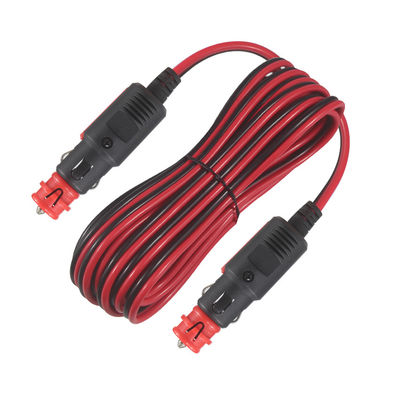 Двойной мужской 12V / 24V Сигаретный поджигатель расширения шнур тяжелой загрузки для автомобиля, RV, наружного использования - 3FT / 5FT водонепроницаемый универсальный