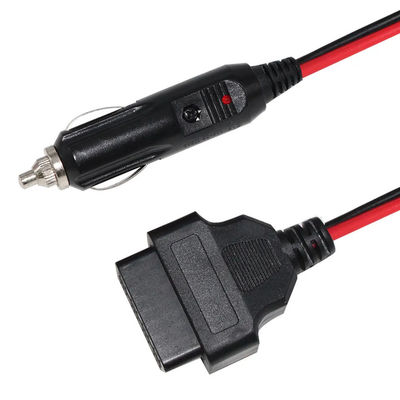 Универсальный автомобильный сигаретный зажигалка для OBD2 Диагностический кабель для автомобильного сканера с сертификатом безопасности 16ft 12V-24V