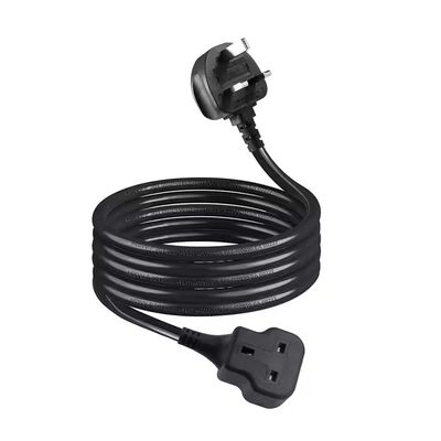 UK 3-Pin Plug Male to Female Power Extension Cord - Британский стандартный кабель питания для дома, офиса и использования в электронике