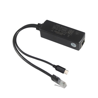 PoE разветвитель с выходом USB-C - преобразователь питания Power over Ethernet 48 В в 5 В/9 В/12 В для планшетов, телефонов, Raspberry Pi, устройств USB-C