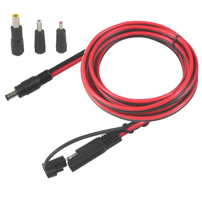 Адаптерный коаксиальный кабель SAE - DC, 6 футов, 14AWG, быстроразъемный разъем, штекер 5,5 мм x 2,1 мм, удлинитель питания с адаптерами 8 мм, 2,5 мм, 3,5 мм для автомобилей (B09N3LCJ4F)
