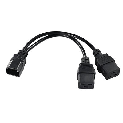 IEC 60320 Мужчина на 2 x C19 Женщина на Y кабель C14 на двойной C19 кабель расщепления питания для PDU Server Rack Data Center