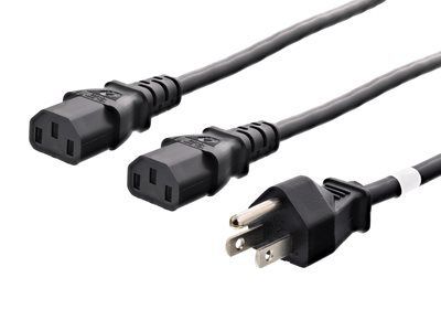 16 AWG 10 FT Y Разделяющий кабель питания для компьютеров и мониторов
