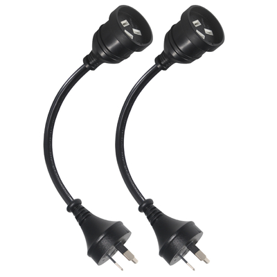 Сертифицированный SAA удлинитель питания с вилкой AU 3-контактный (папа-мама)