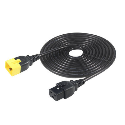 IEC C20 до C19 Кабель питания 14 AWG 250V 16A Черный ПВХ