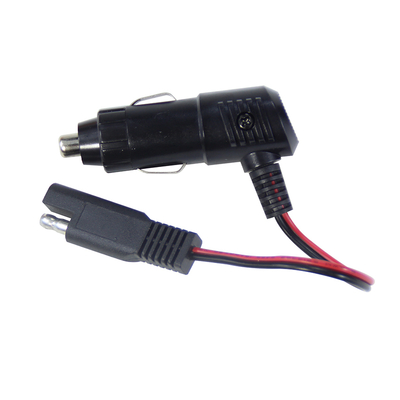 12V 24V Car Cigarette Lighter Plug with Switch to SAE Connector Cable for Battery Charging, Solar Panels, LED Lights