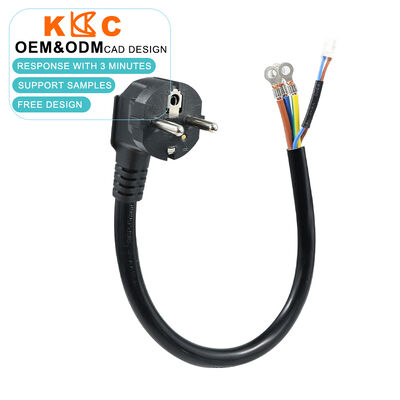 Стандарт ЕС Schuko CEE 7/7 Стыковка с интегрированным термистором H05VV-F 3G1.5mm2 3-ядерный голый конец провода